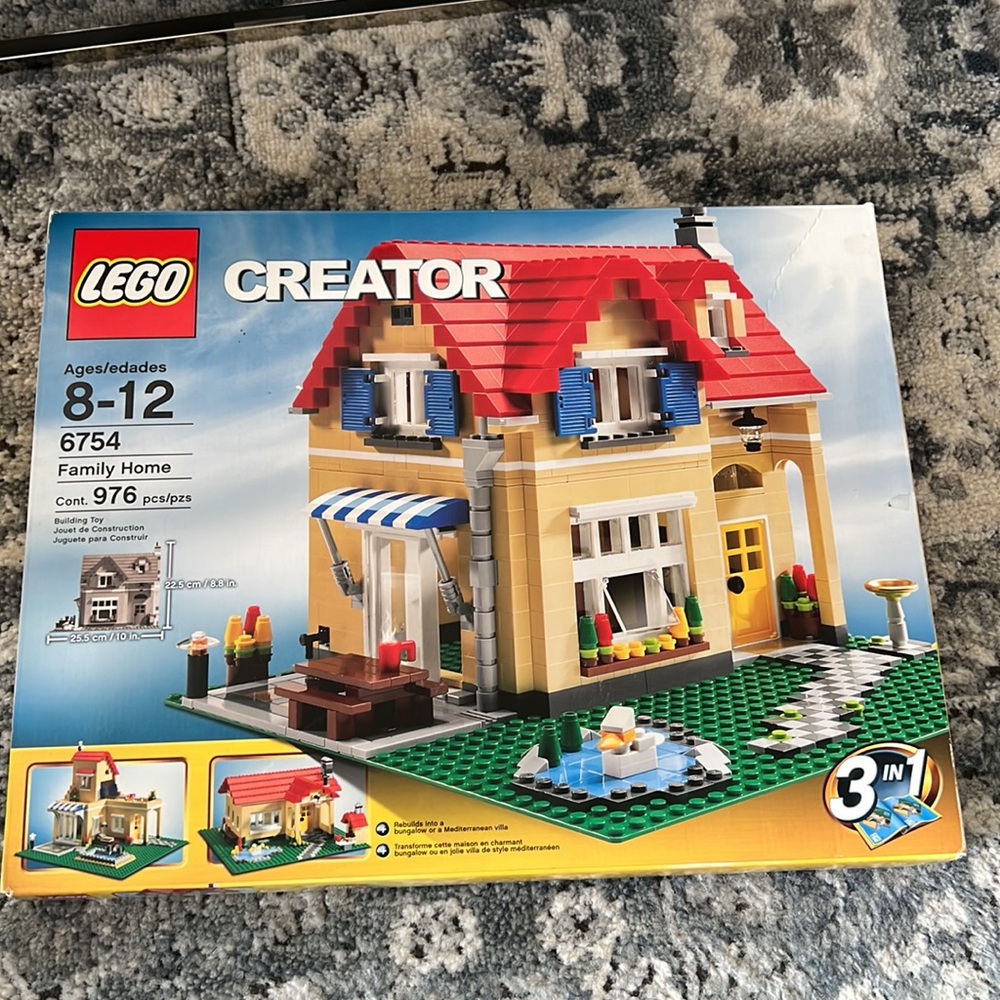 Lego Creator Family Home 6754 3-in-1 bungalow Mediterranean Villa NEW